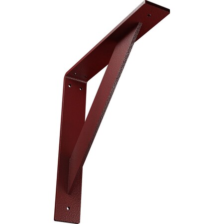 Ekena Millwork Traditional Steel Bracket, Hammered Bright Red 2"W x 12"D x 12"H BKTM02X12X12TRHRE
